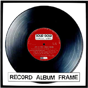 Record Album Frame - Black