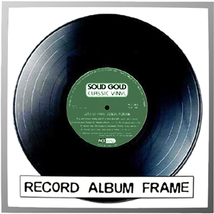 Record Album Frame - Silver