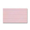 Record Cards - 5 inch X 3 inch - Pink