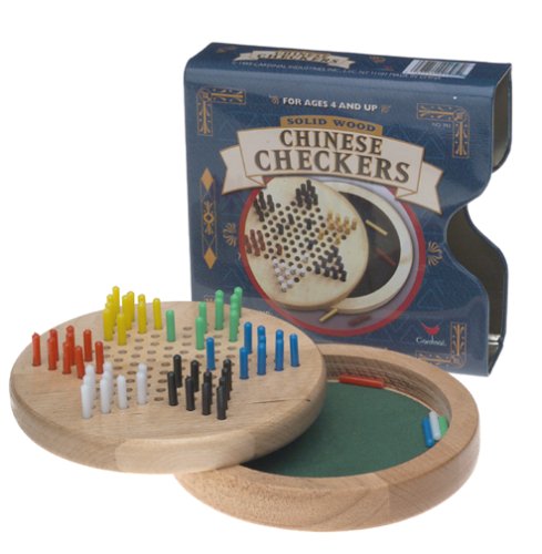 Re:creation Group Plc Wood Travel Chinese Checkers Tin