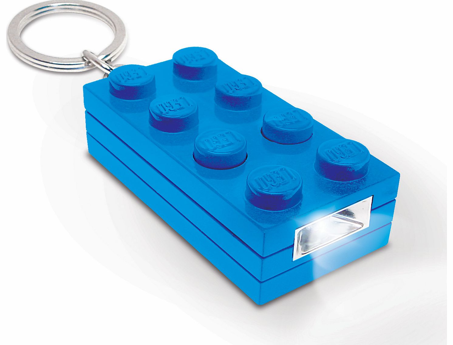 re:creation LEGO 2 x 4 Brick Keylight - Blue