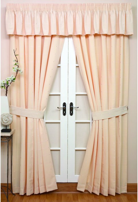 Rectella Nova Cream Lined Curtains