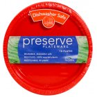 Recycline Preserve Small Recycled Plastic Plates (Red)