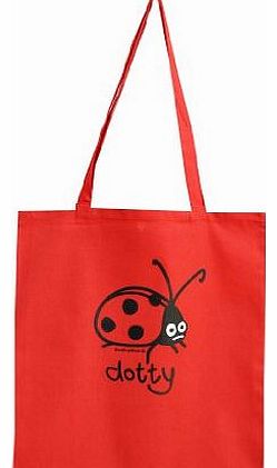 Red Dog Wear Red Dotty ladybird Tote bag