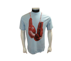 Red Dot Boxing glove print t-shirt