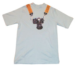 Red Dot Camera print front t-shirt sky