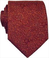 Red Flower Silk Tie by Simon Carter