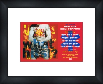 RED HOT CHILI PEPPERS What Hits - Custom Framed Original Ad Framed Music Prints and Poster