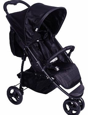 Red Kite Baby Push Me Urban Jogger for Newborn (Black)