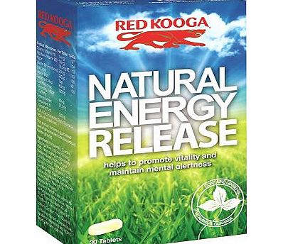 Red Kooga Natural Energy Release Tablets (30)