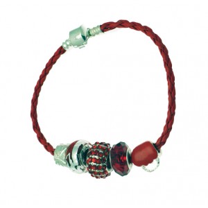 Leather Charm Bracelet