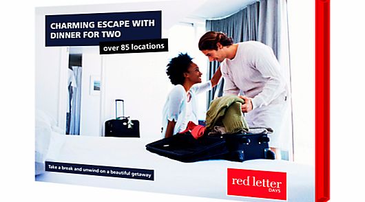 Red Letter Days Charming Escape With Dinner For 2