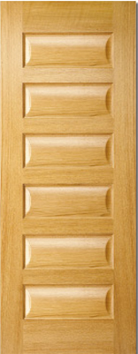 Red Oak Door Ecuador Barrel Solid 78x24