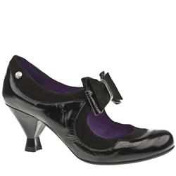 Red Or Dead Female Charleston Patent Upper Evening in Black