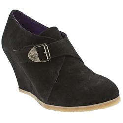 Female Robyn Suede Upper Casual in Black, Natural