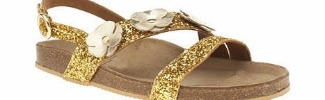 Red Or Dead Gold Secret Garden Sandals