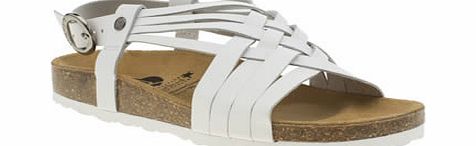 Red Or Dead White Margarita Sandals