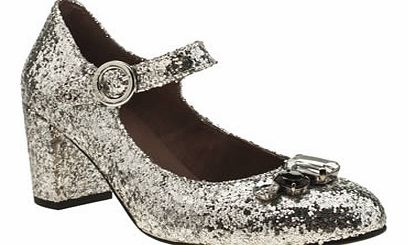 Red Or Dead womens red or dead silver charleston low heels