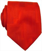 Red Rectangle Silk Tie by Simon Carter