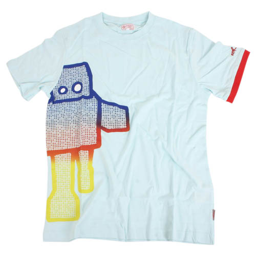 Red Robot Mens Red Robot Multi Robot Tee Skylight