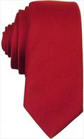 Red Silk Skinny Tie by KJ Beckett