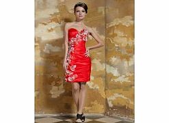 Red Sweetheart Cute Modern Cocktail Dresses