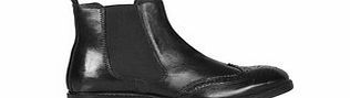 Red Tape Boyne black leather Chelsea boots