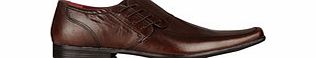 Red Tape Cherwell brown leather laced shoes