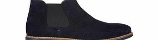 Red Tape Corran navy suede Chelsea boots
