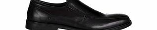 Red Tape Hartley black leather slip-on shoes