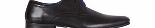 Red Tape Leven black leather laced shoe