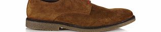 Red Tape Nairn tan suede laced shoes