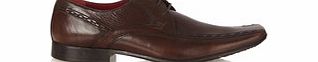 Red Tape Rowley brown leather lace-up shoes