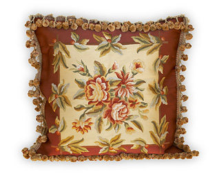 Red Tapestry Cushion Cover