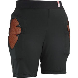 Red Womens Base Layer Shorts Padded base layer