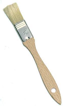 Redecker Flat Pure Bristle Pastry Brush - 1.9cm Wide