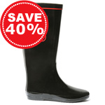 Redfoot Folding Rain Boot - Patent Black