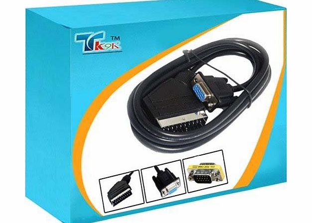 RedTec 1.2 Meter Scart TO Male VGA / SVGA 15 PIN HD Cable, This is a great value scart to vga cable. 21 Pin Scart Plug - 15 Pin male High-Density D-connector Cable Connects devices with SCART OUT to devices 