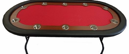 Redtooth Poker 10-Seat Speed Cloth Poker Table