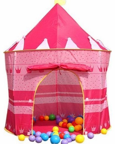 Childrens Pink Pop-Up Princess Castle Play Tent