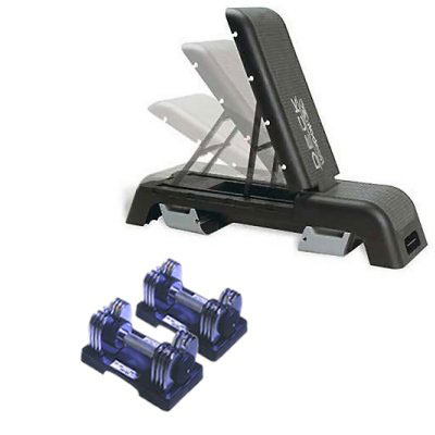 + Marcy Transformer Dumbells (Reebok Deck + Marcy Transformers (pair))