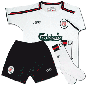 Reebok 03-04 Liverpool Away Mini-kit