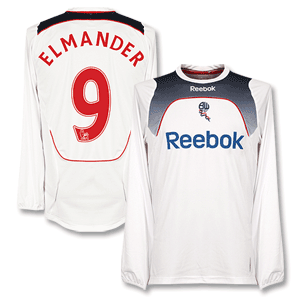 Reebok 08-09 Bolton Wanderers Home L/S Shirt   Elmander 9