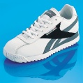 REEBOK alpha check leather running shoe