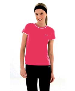 reebok Candy Pink Crew Neck Top - Small