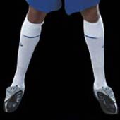 Reebok Childrens Man City Away Sock 05/06 - Blue/White/Lazer - Childrens Size 7 - 11.