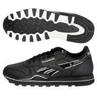 Reebok Classic Leather FFC Trainer - Black/Silver.