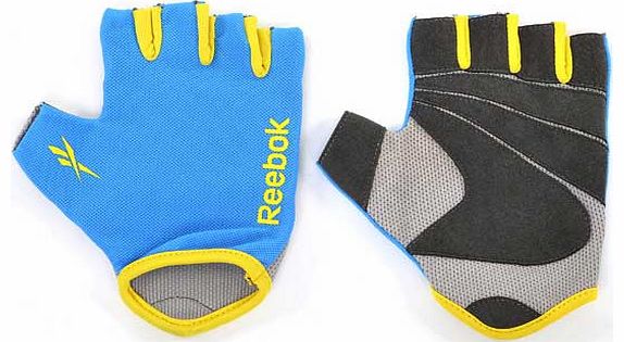 Reebok Cyan Fitness Gloves - Small