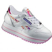 Reebok Girls Classic Leather Sequin Dubble Ripple Leisure Shoes