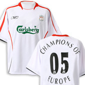 Reebok Liverpool Away Shirt 2005/06 with Champions Of Europe 05 printing.